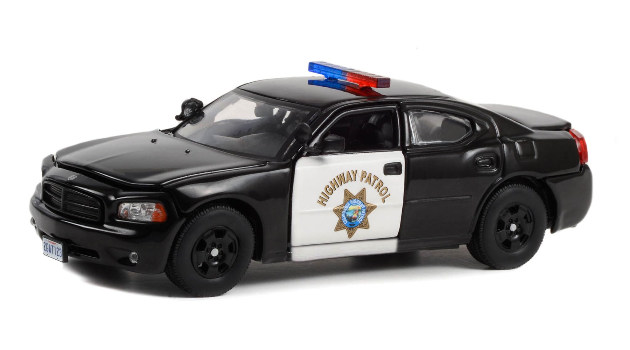 Greenlight 1/43 Dodge Charger Police 2006 - The Rookie - Noir Et Blanc