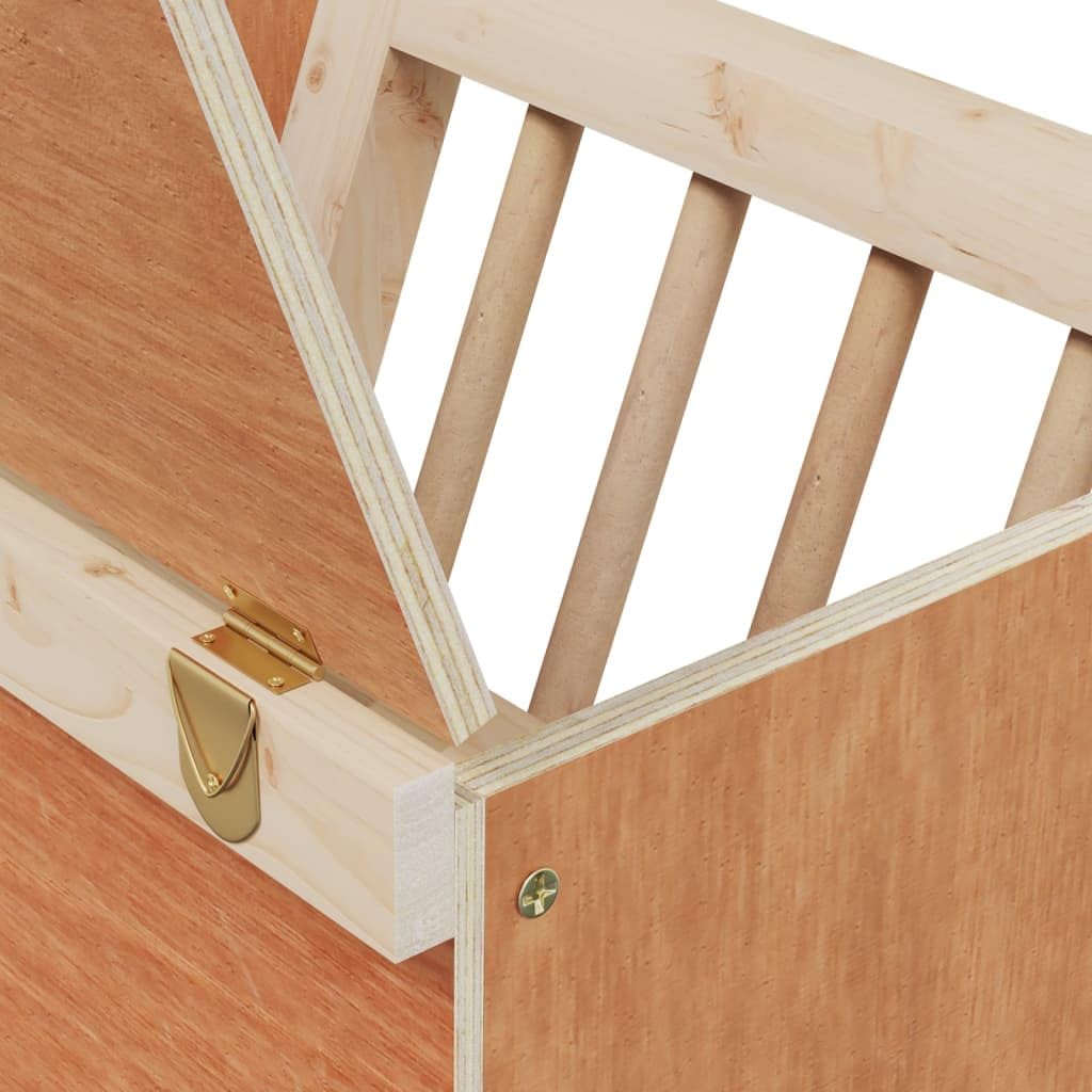 Mangloder - Heno para conejos de madera maciza de abeto, 25 x 18,5 x 20,5 cm, dispensador de heno para cobayas, comedero para comer y beber, montaje en pared, capacidad de carga de 8 kg