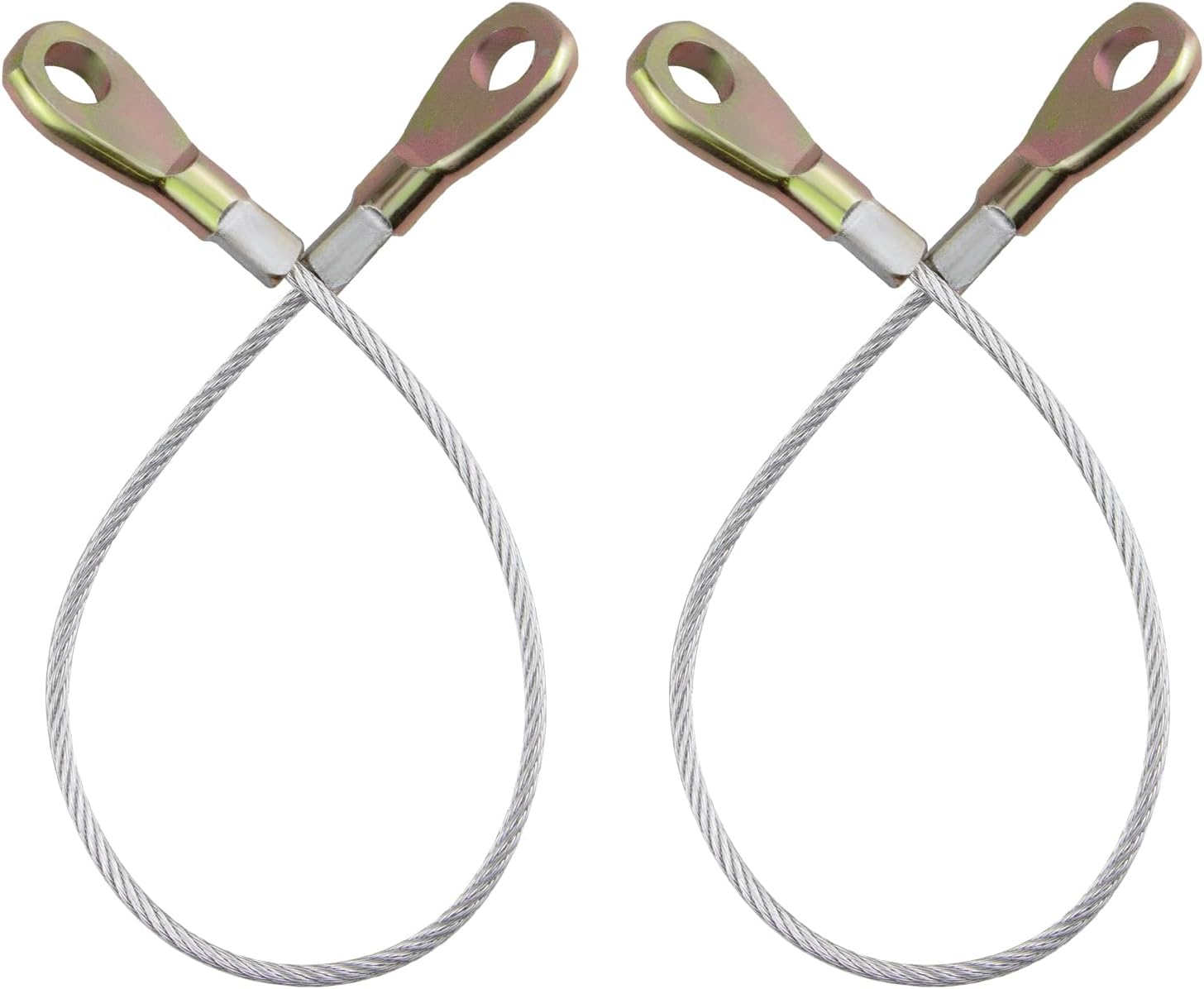 2 Pcs 53045-0006 Tailgate Cable Aftermarket Replacement Parts Compatible for Kawasaki Mule 600 610 XC 610XC Hook Assy Tail Gate.
