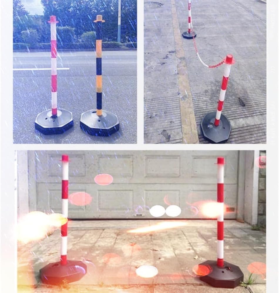 ポール 駐車場 パーキングポール 2個 ベース注水可能 トラフィック デリニエーター コーン 充填可能 ベース トラフィック バリア