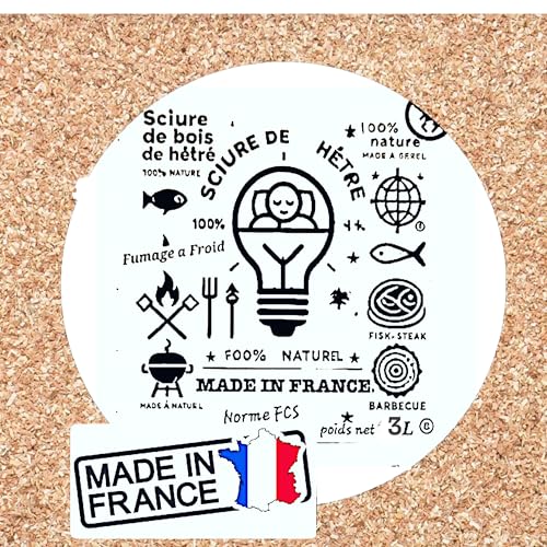 Sciure de Bois de Hêtre 3l pour Fumoir à Viande