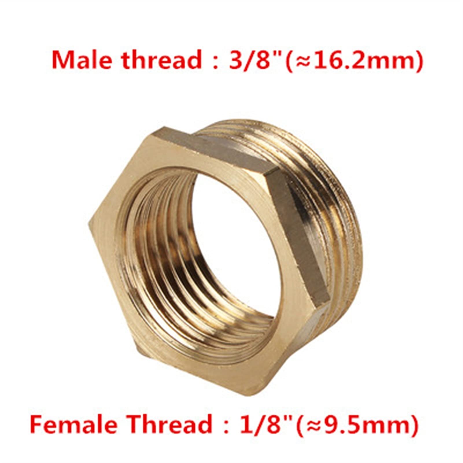 Raccordo Girevole Filettato Adattatore Girevole: 3/8 NPT Maschio X 1/4 NPSM Femmina, Per Collegamenti Idraulici O Pneumatici Adattatore 3/8 NPT Maschio A 1/4 NPSM Femmina Per Tubi - Foto 9