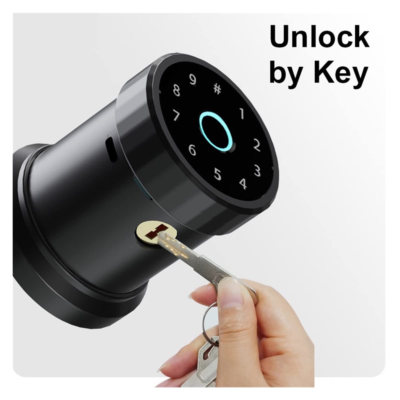 VChics Serratura intelligente per porte, Blocco elettronico for bluetooth intelligente for smartlife sferico interno interprint di blocco ingresso senza chiave