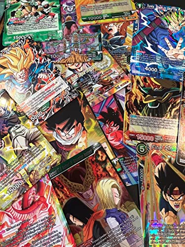 Juego de 50 tarjetas de dragón con 3 tarjeta holo – Dragon Ball Card Game – Inglés +...