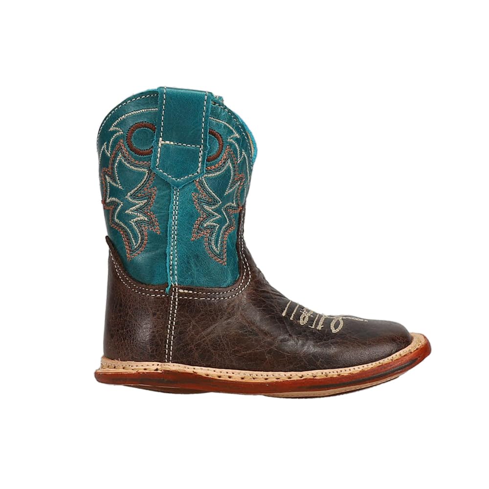 ROPER Infant Boys Kal Square Toe Casual Boots Ankle - Brown - Size 3 M