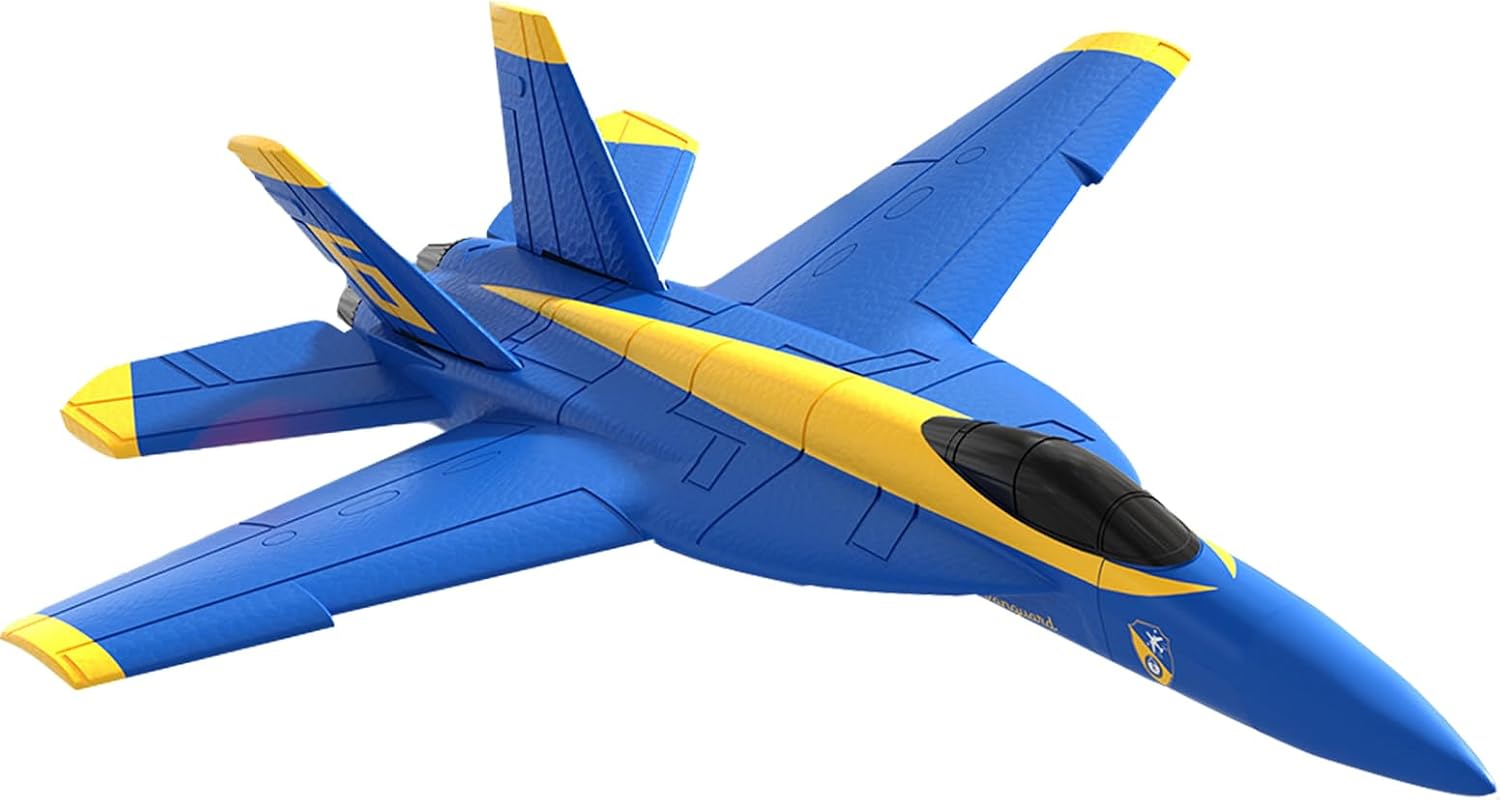 Remote Control Airplane, 2 Channels Foam RC Planes Jet Wireless Toy,Hobby RC Glider Aircraft for Beginners Teen Adult Dark Blue