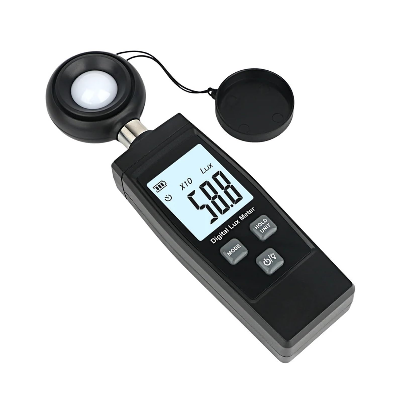 Mini medidor Digital de Lux, Pantalla LCD, iluminómetro de Mano, luminómetro de 0-200000 Lux, luxómetro de Alta precisión, medidor de Medida Lux/FC Multifunción