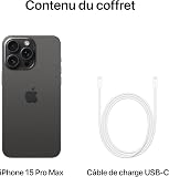 Apple iPhone 15 Pro Max (256 Go) - Titane Noir - 6