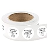 4000 Round Custom Matte Roll Label Stickers 3