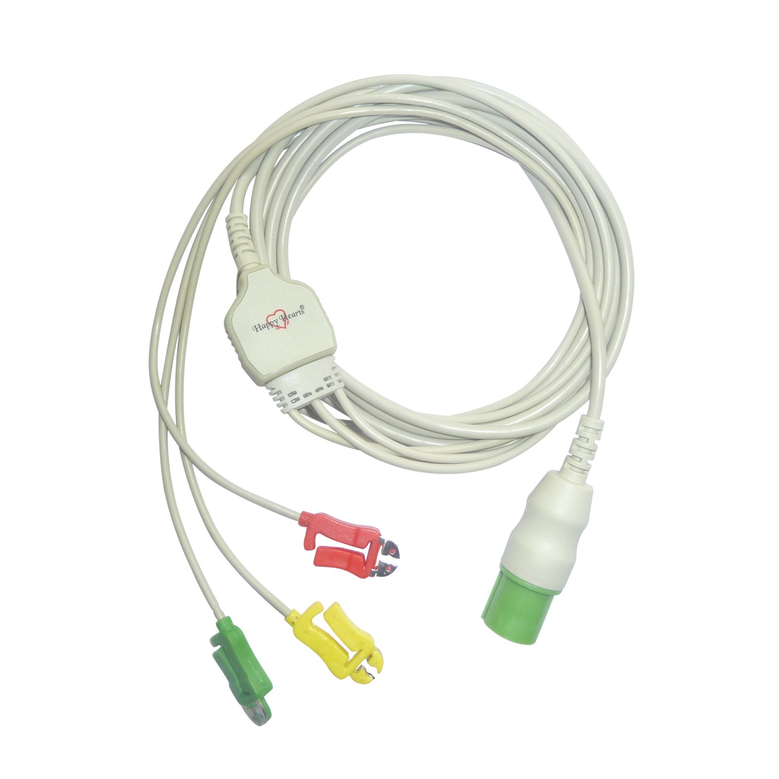 3 Lead ECG Cable Compatible with Nihonkohden 11 Pin Clip type