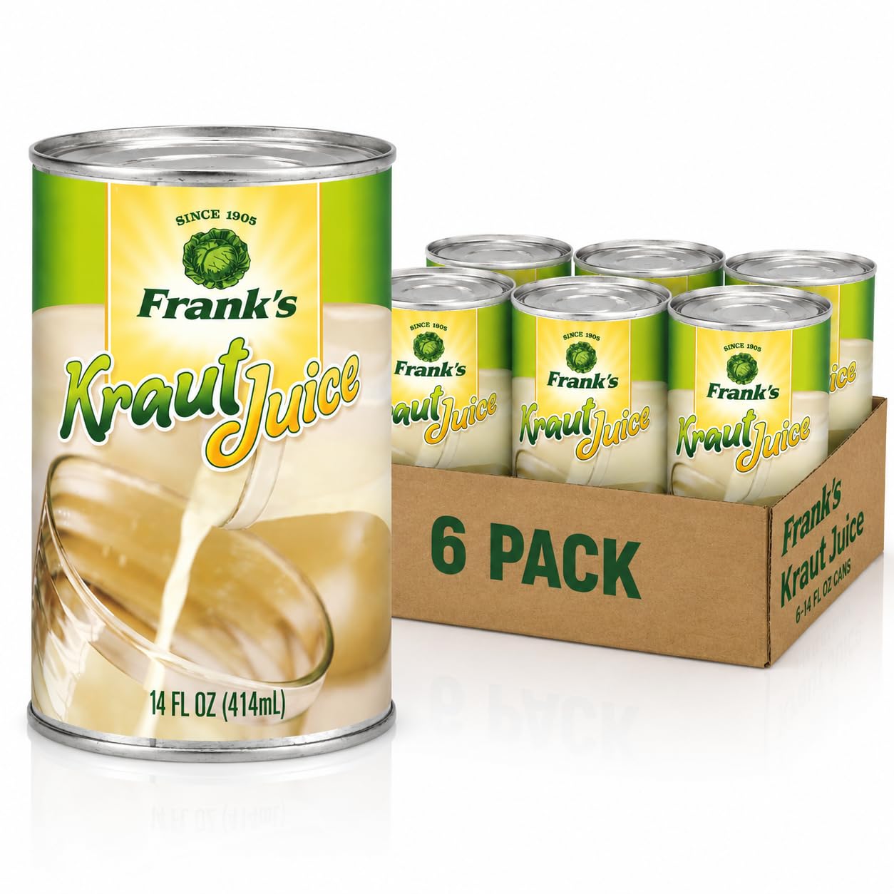 Frank's Sauerkraut Saft, 400 ml, 6 Stück