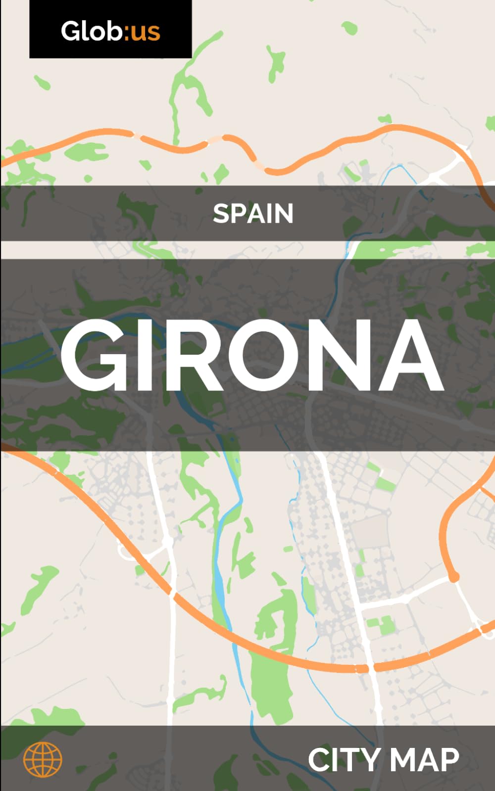 Girona, Spain - City Map
