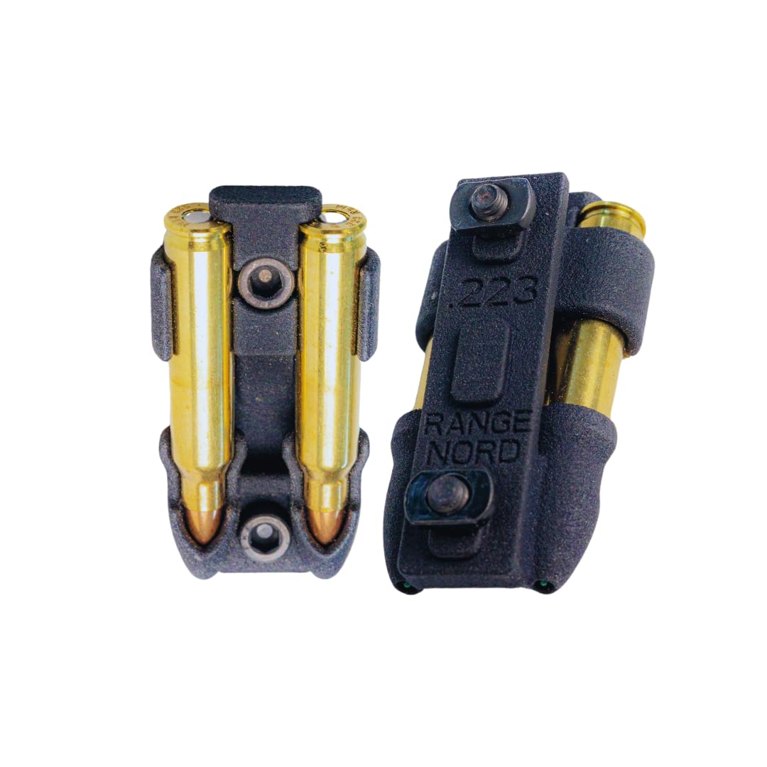 Rangenord Rifle Cartridge Holder - Bullet Holder for Rifle Stock in 223 Remington Caliber - Rifle Shell Holder - Rifle Accessories (Made PA12-plastic)