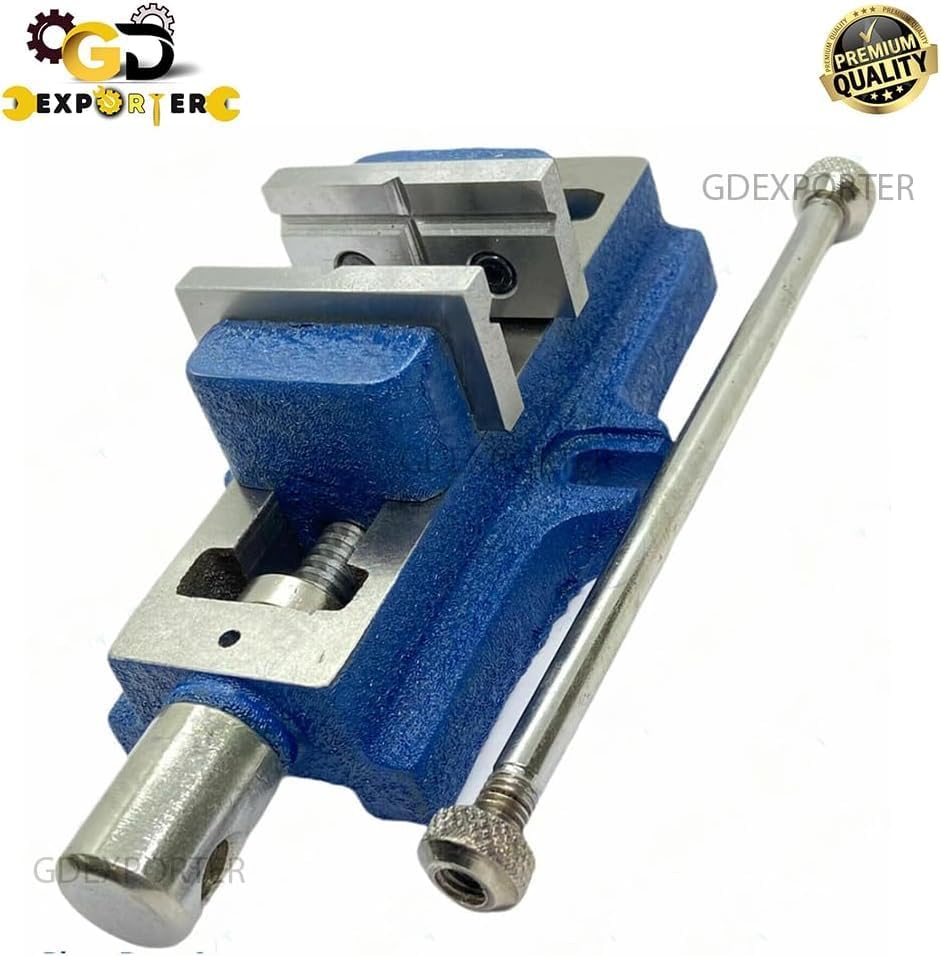 Lathe Vertical Milling Slide 4" x 5" Fixed Base & 2" Self Centering Vice Vise