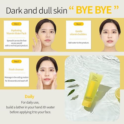 Miniatura 7 de Vita Yellow Fresh Cleanser | Desmaquillante suave | Limpiador de 1 paso | 88% de esencia hidratante | Vitamina natural | Cuidado de la piel coreano