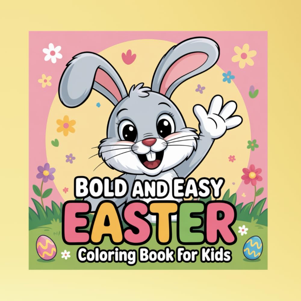 BOLD AND EASY EASTER: COLORING BOOK FOR KIDS