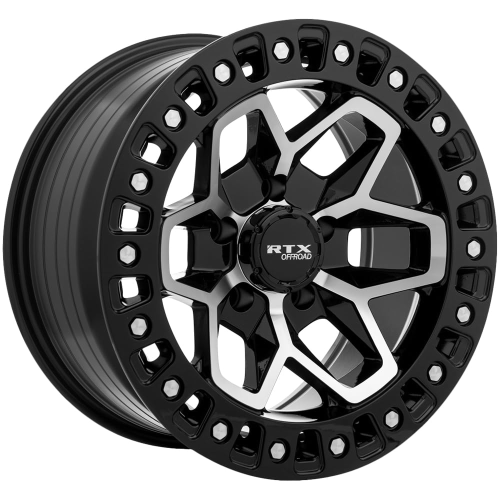 Amazon.com: Rtx Zion Wheel 17x9 5x127 Gloss Black Machined -15mm