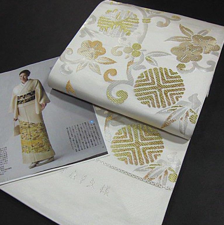 Amazon.co.jp: 雑誌掲載柄 西陣織高級袋帯 綿芯仕立付 エレガントな逸品 :