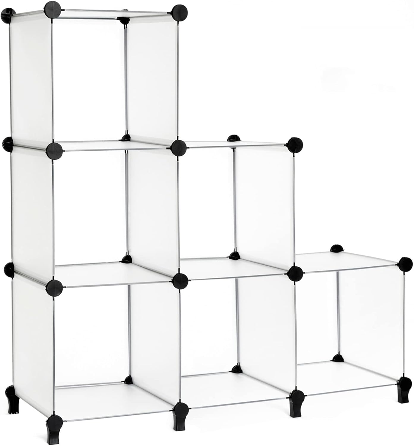 AWTATOS Cube Storage Organizer, Plastic 6 Cube Shelf