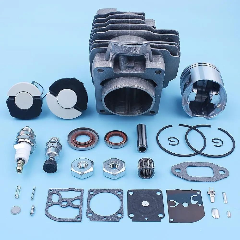 Piezas de Repuesto Kit de Sello de Aceite de pistón cilíndrico for Motosierra MS261 MS 261 MS261C, Pieza de Repuesto de Tapa de Gas de 44,7mm 1141 020 1200