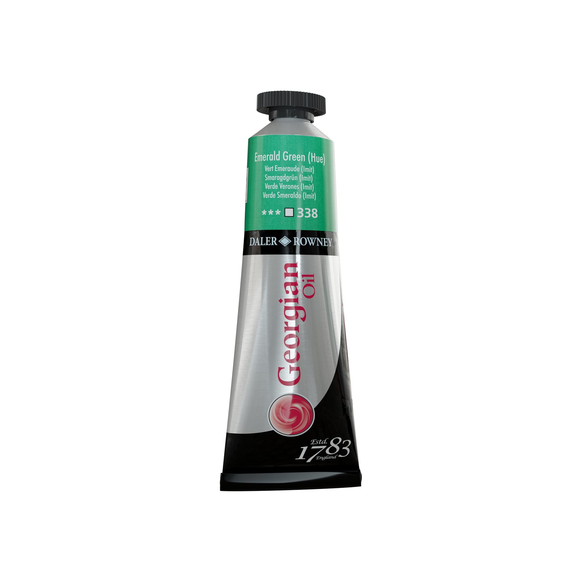 Daler-Rowney Georgian Oil Paint, Aluminium Tube, 1.28oz - 38 ml, Emerald Green Hue