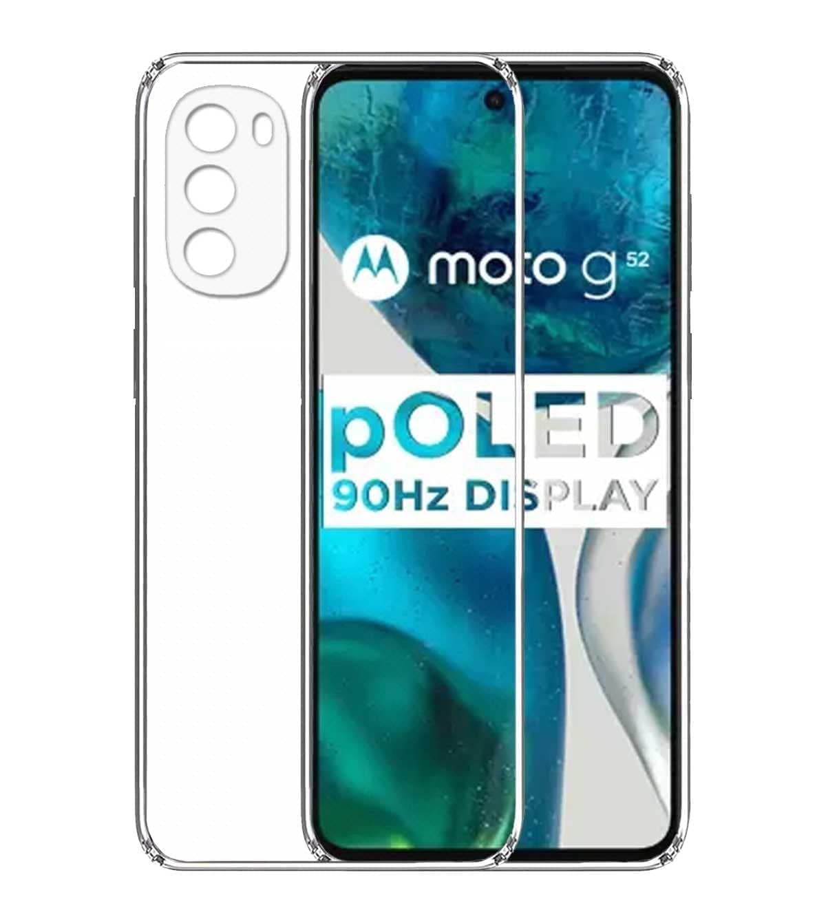 Dashmesh Shopping Back Cover for Motorola Moto G52 | G82 (Silicon | Transparent |Soft Flexible| Camara Protection) (B0BY76CZ1L) Amazon Price History, Amazon Price Tracker