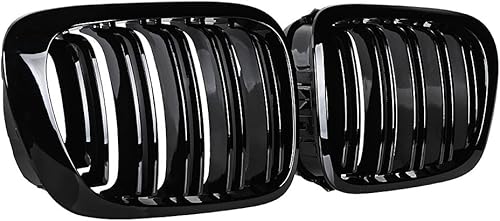 Miniatura 6 de Parrilla frontal superior brillante negra para riñón compatible con 1999-2002 E46 2 puertas Coupe Cabriolet 2DR
