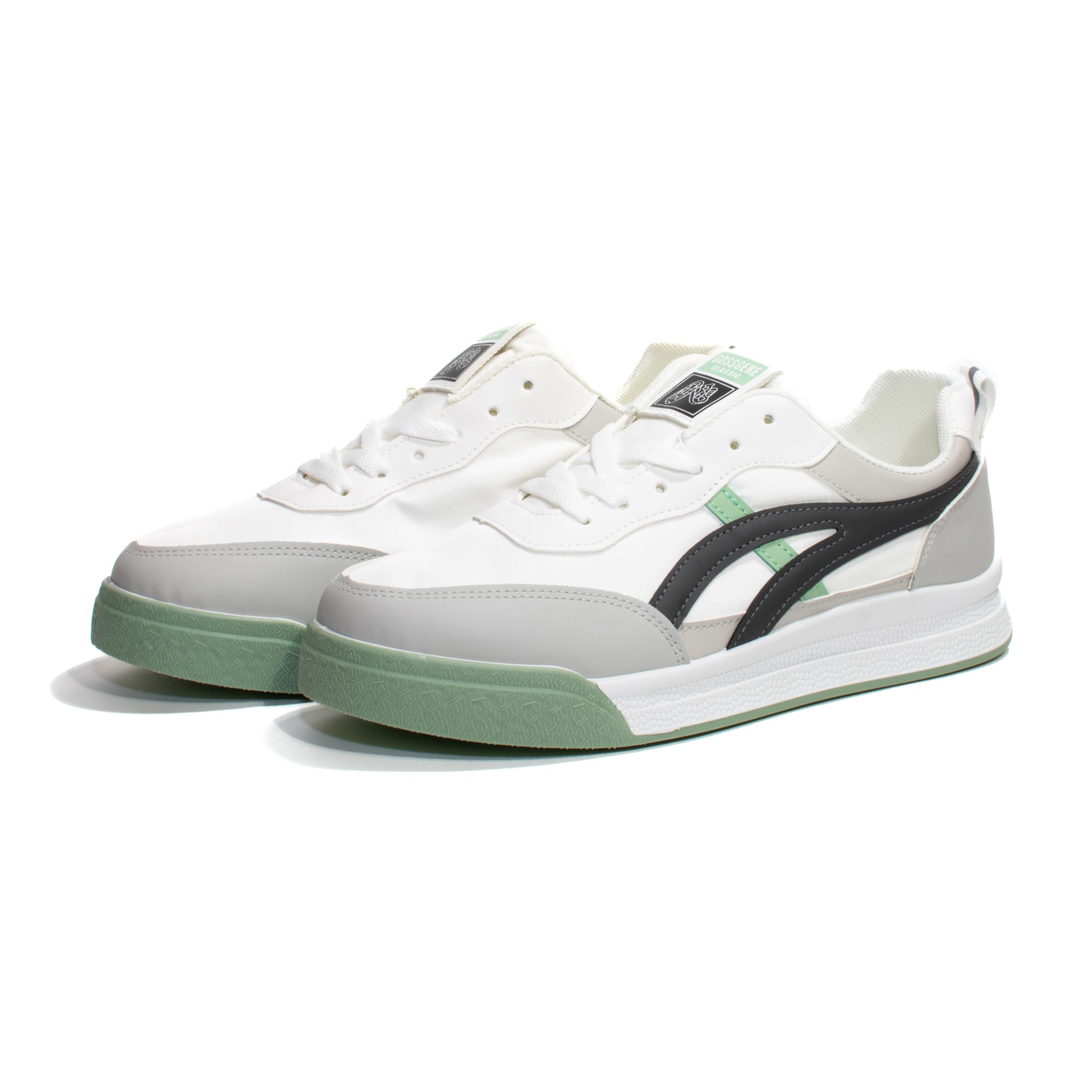 IW Indian Walker Mens Casual Sneakers, White/Grey/Green, Lace-Up (B0DGF1CZCJ) Amazon Price History, Amazon Price Tracker