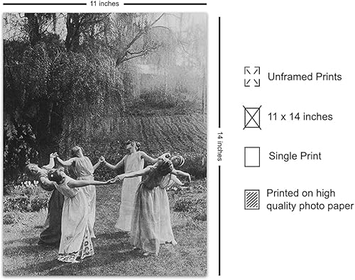 Miniatura 2 de Witchy Pagan Wall Art & Decor - LARGE 11x14 - Witch Coven - Wiccan Wicca Decor - Gift for Witchcraft and Black Magic Fans - Gothic Pagan Wall Art -