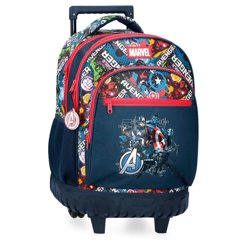 Joumma Marvel Avengers Legendary Mochila Compact 2 Ruedas Azul 32x45x21 cms Poliéster 28,9L