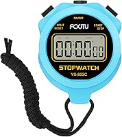 FCXJTU Simple Silent Stopwatch - No Bells No Alarm, Large Display, ON/Off Switch for Kids Coaches Swimming Running Training