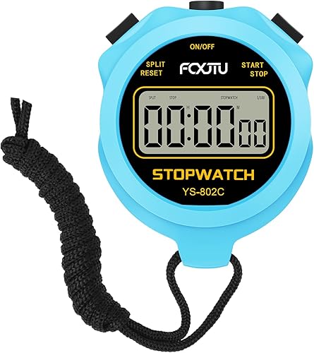 Miniatura 8 de FCXJTU Digital Simple Stopwatch Timer, No Bells, No Alarm, Simple Basic Operation, Silent, Clear Display, ON/Off, Large Display for Swimming Running