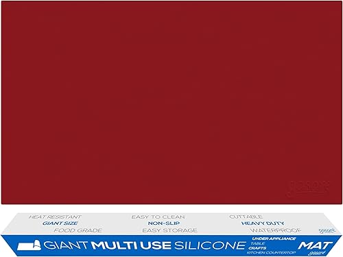 GASARÉ, Tapete de silicona extra grande, grueso, para encimera de cocina, resistente al calor, protector de encimera, antideslizante, fácil de
