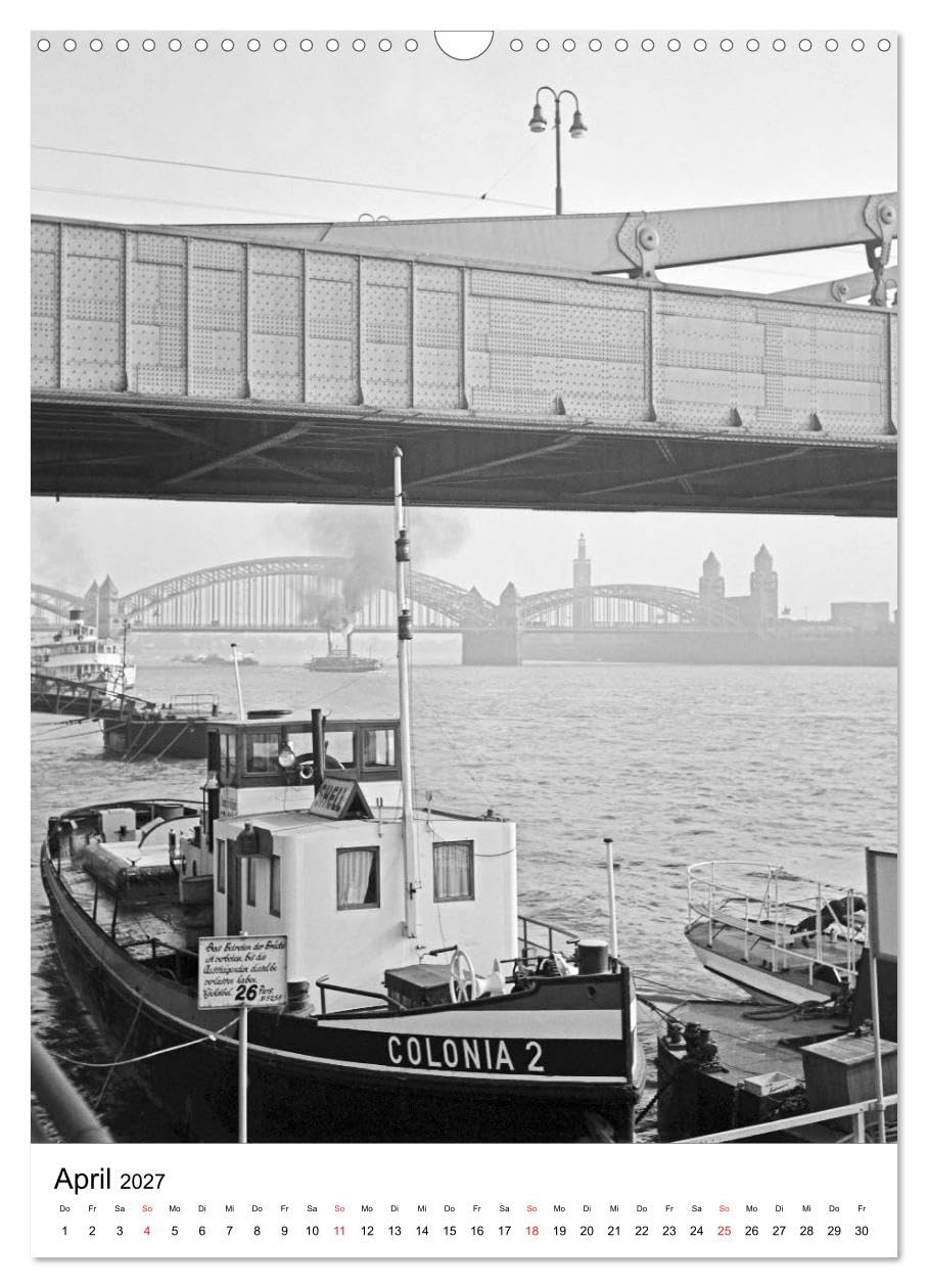 CALVENDO - Zeitreise Köln 1930er Jahre. Fotograf: Karl Heinrich Lämmel (Wandkalender 2027 DIN A3 hoch), Monatskalender: 12 Historische Köln Aufnahmen vom Fotografen Karl Heinrich Lämmel aus den 1930er