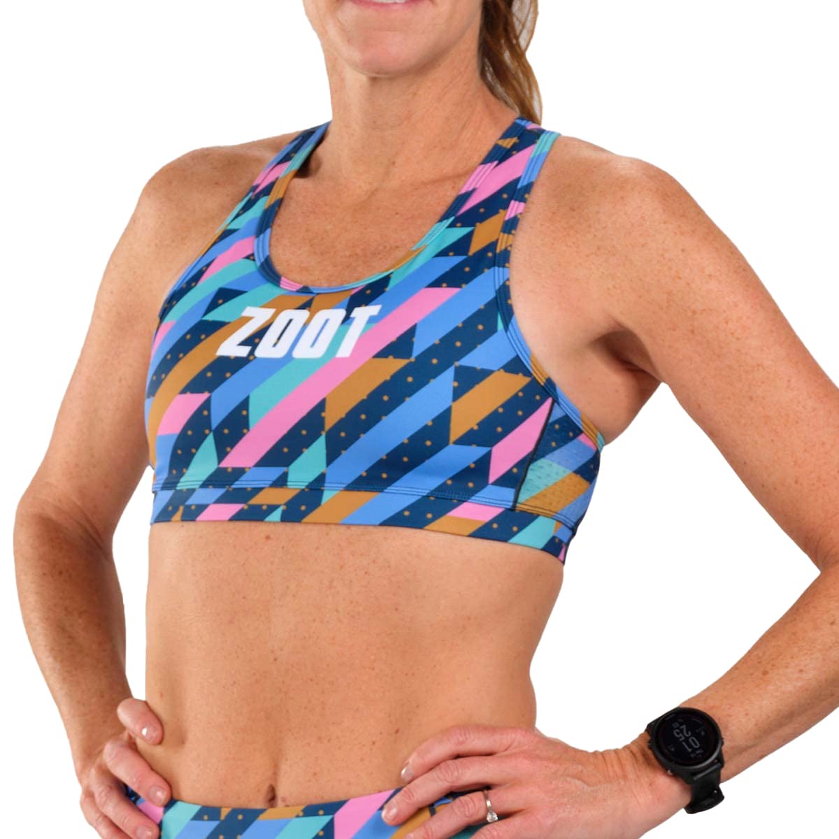 Zoot Women’s LTD Triathlon Sports Bra – Racerback Tri Sports Bra, High Performance Ladies Sports Bra