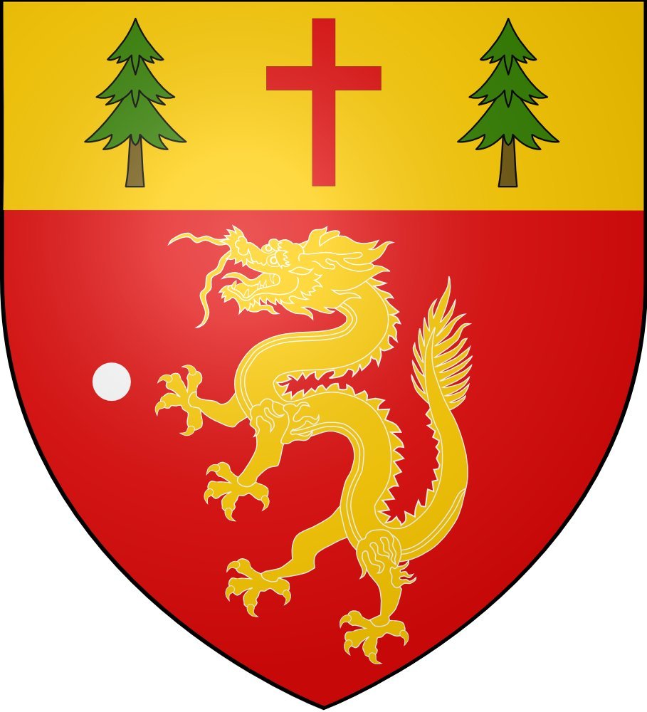 Drapeau David Lam Arms 120x110cm contre la décoloration bannière 1.35m²