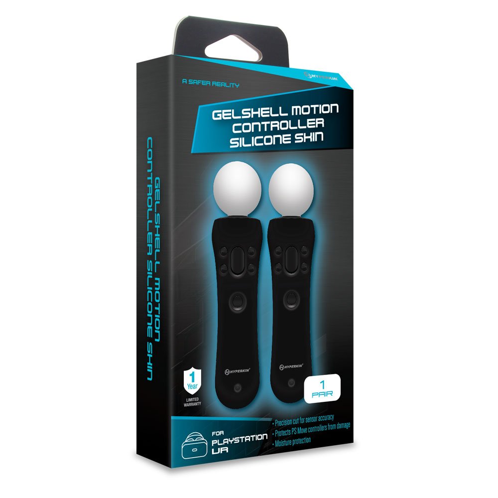 Hyperkin - Gelshell Controller Piel de silicona para PS VR/ PS Move/ PS4 (Negro) (2-Pack)