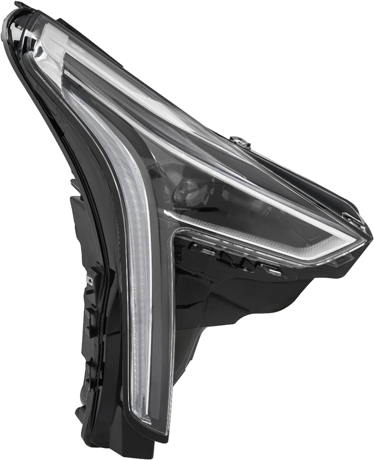 LED Headlight Assembly Left+Right Side for 2019-2021 Cadillac CT6 w/o Cornering Lamp, Driver/Passenger Side Direct Replacement Headlamps Assy, Includes All LED Lights (Right Passenger Side)