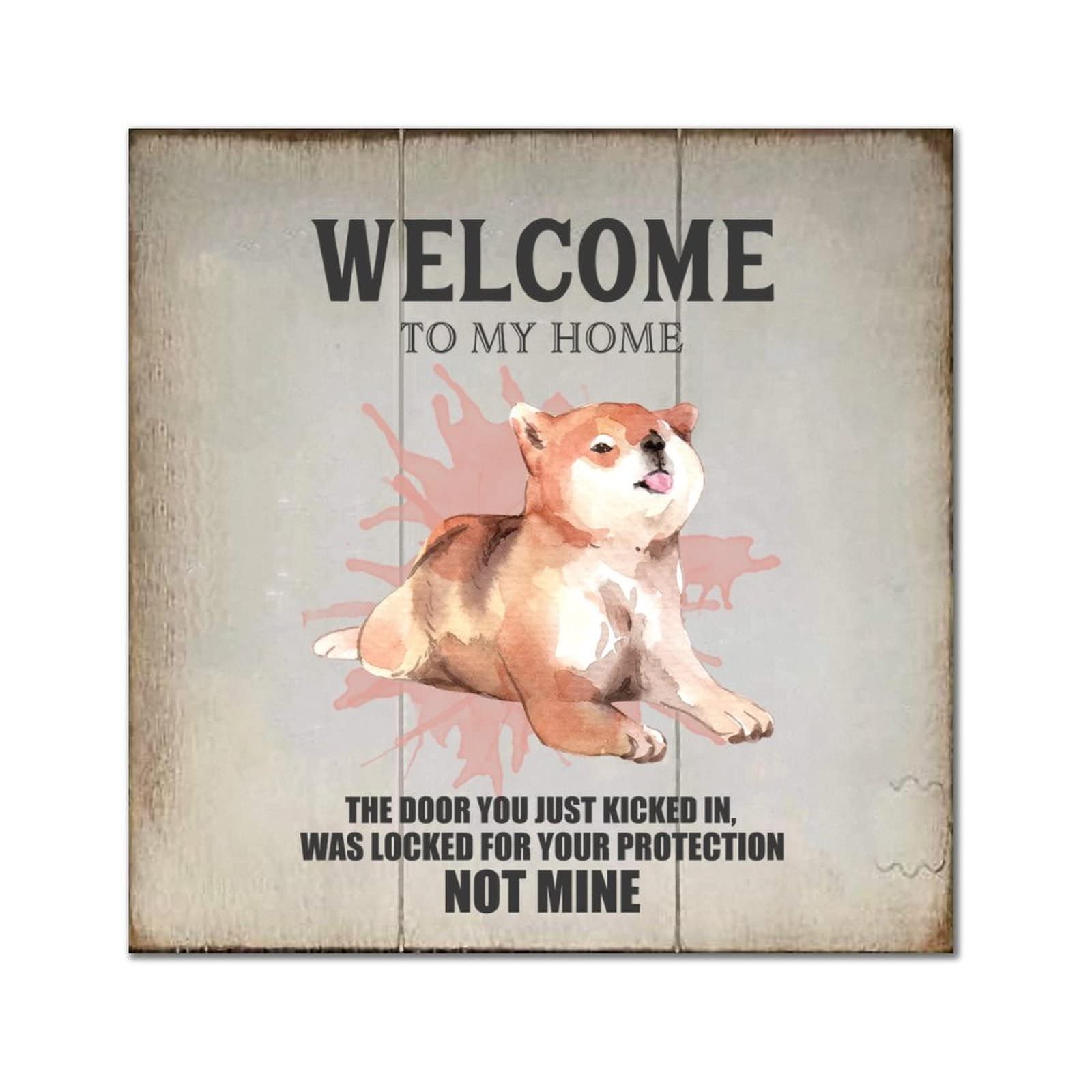 Plaque en bois Welcome to My Home Lab Pointer : idée cadeau de pendaison de crémaillère