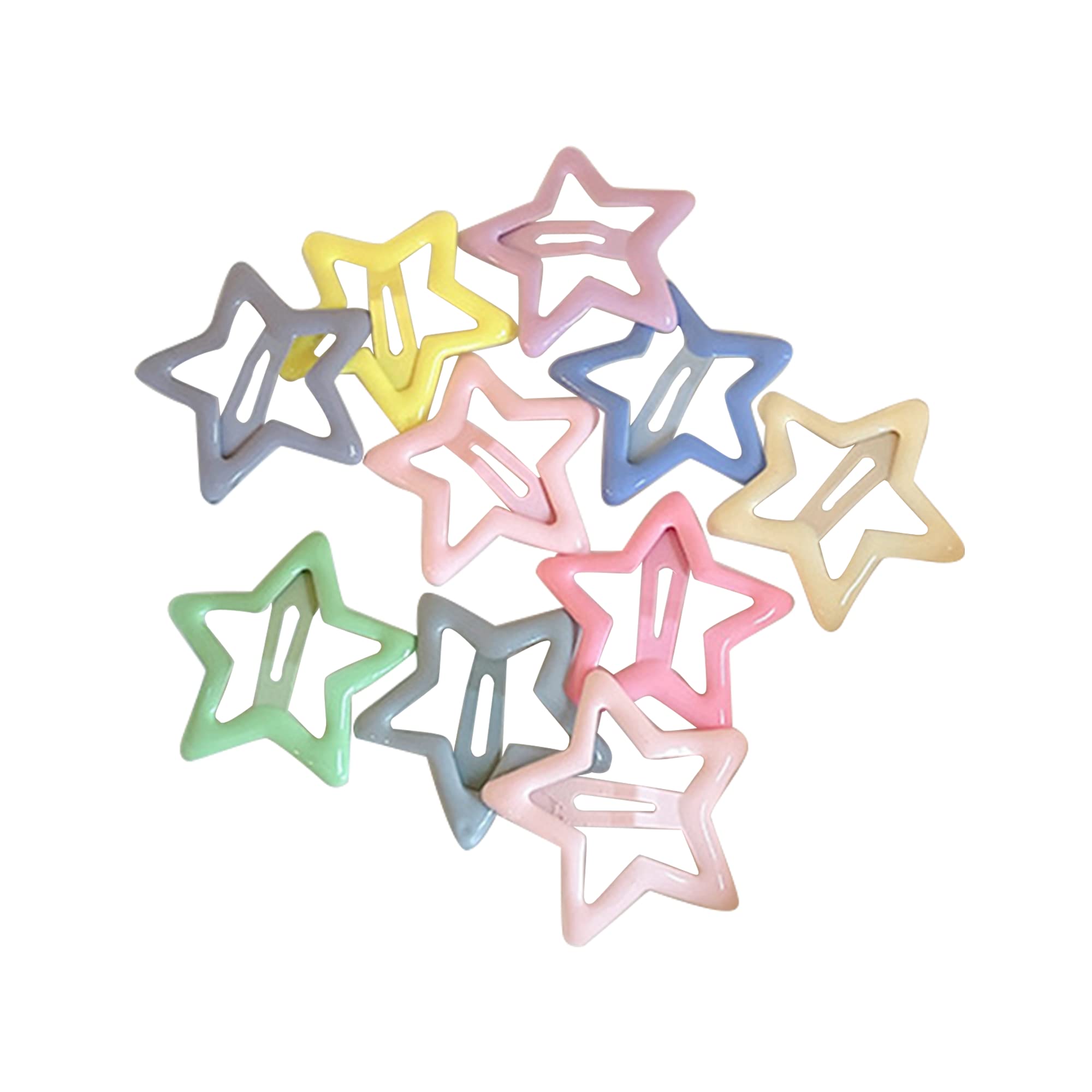 Amazon.co.jp: MEKEET スターヘアクリップ 10個 ミニスナップヘア