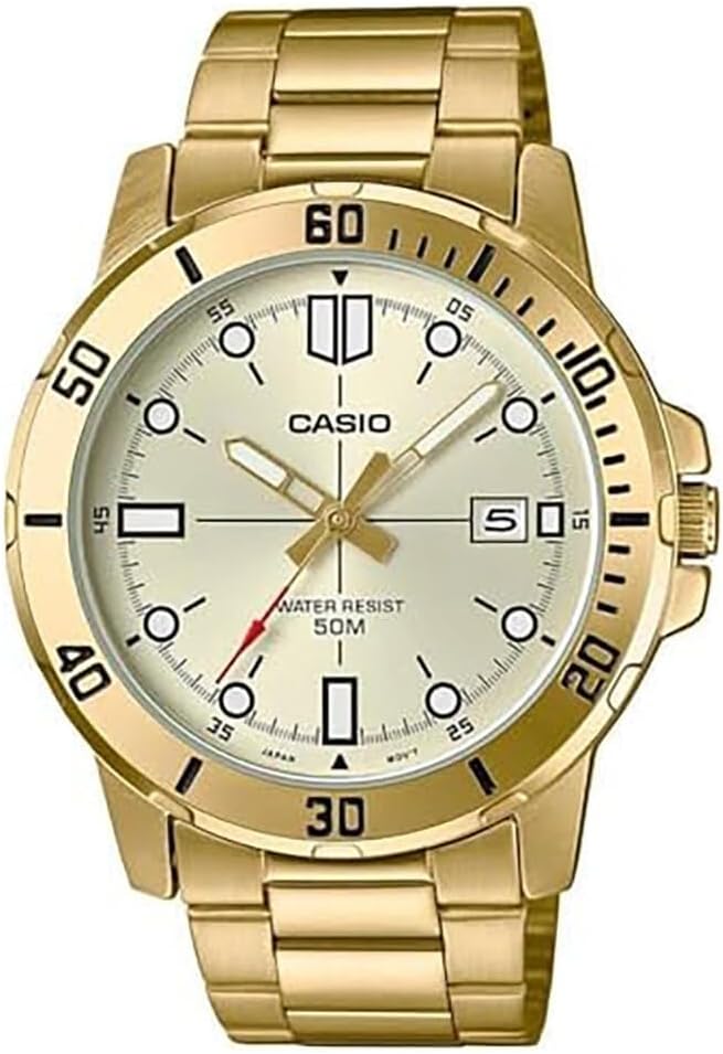 Casio Analog MTP-VD01G-9EVUDF (A1368), Multi-Coloured, Taglia unica, Quartz Movement