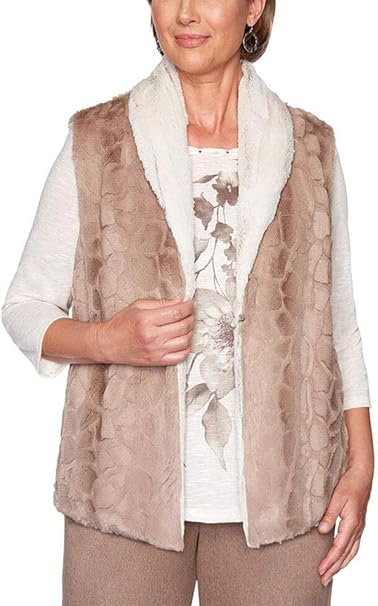 Alfred dunner faux fur jacket Clearance