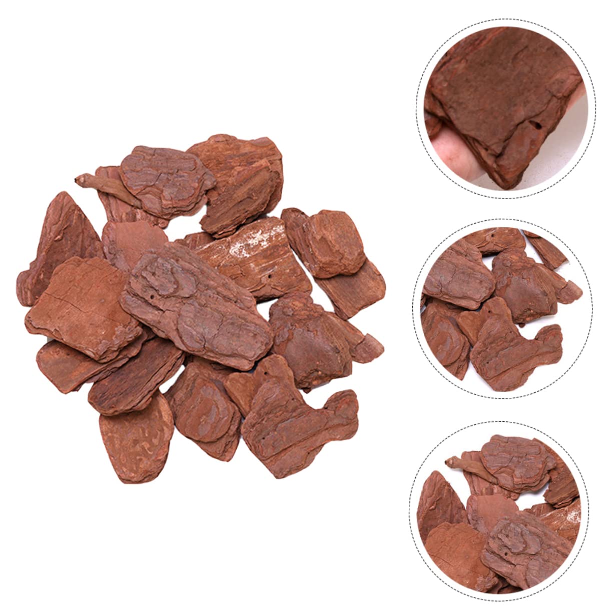 Materiale Decorativo Per Rettili Corteccia Di Pino Lucidata, Paesaggistica Naturale Per Scatola Di Allevamento, Confezione Da 500 g Per Terrari Di Rettili e Animali Esotici
