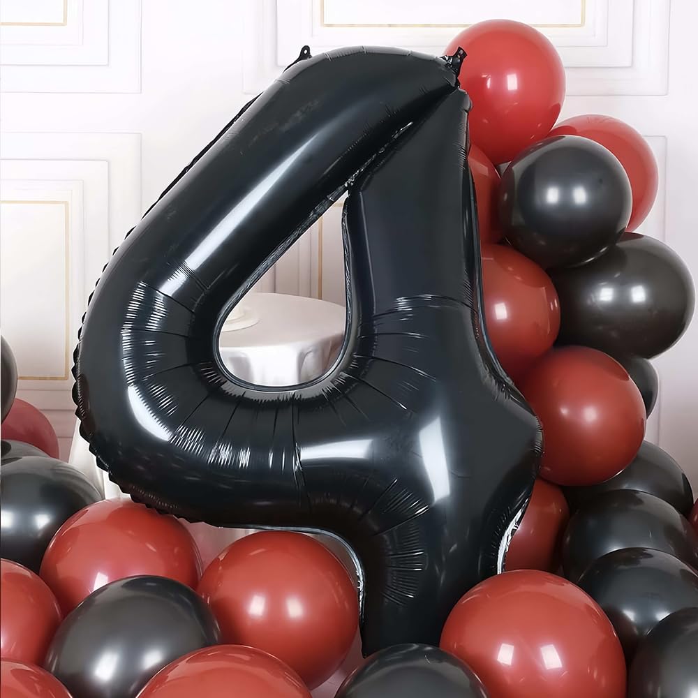 Foil Globo Número 5 Azul 40" (101cm), Inflable Helio o aire, Gigante Numeros 0-9, 10-19, 20-29, 30-100, Grande Globos Decoración para La Boda Aniversario y Cumpleaños Fiestas — view 307