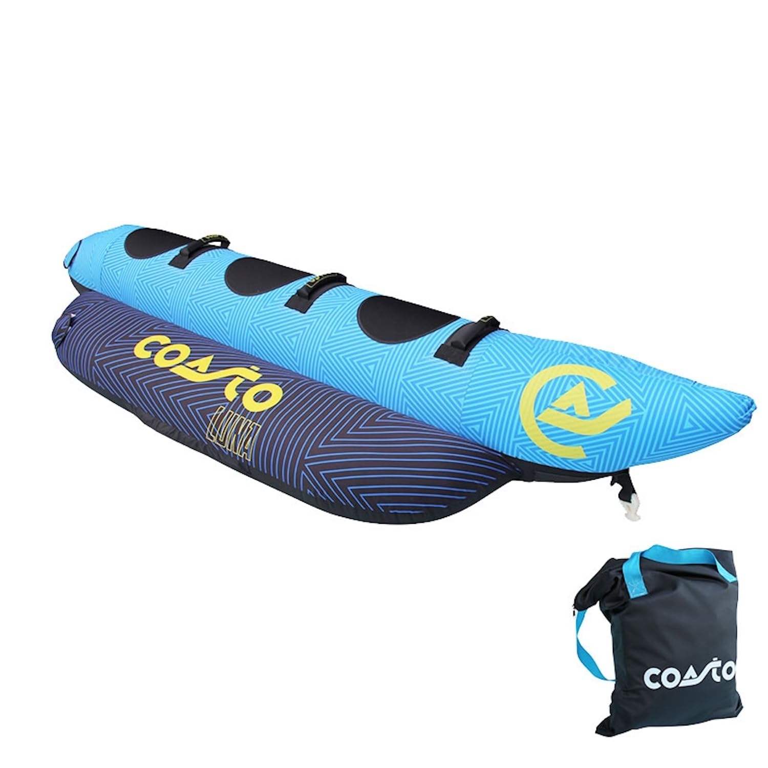 Coasto, Luna, Banana Da Traino, Blu/Azzurro/Giallo, 3P, Unisex-Adult