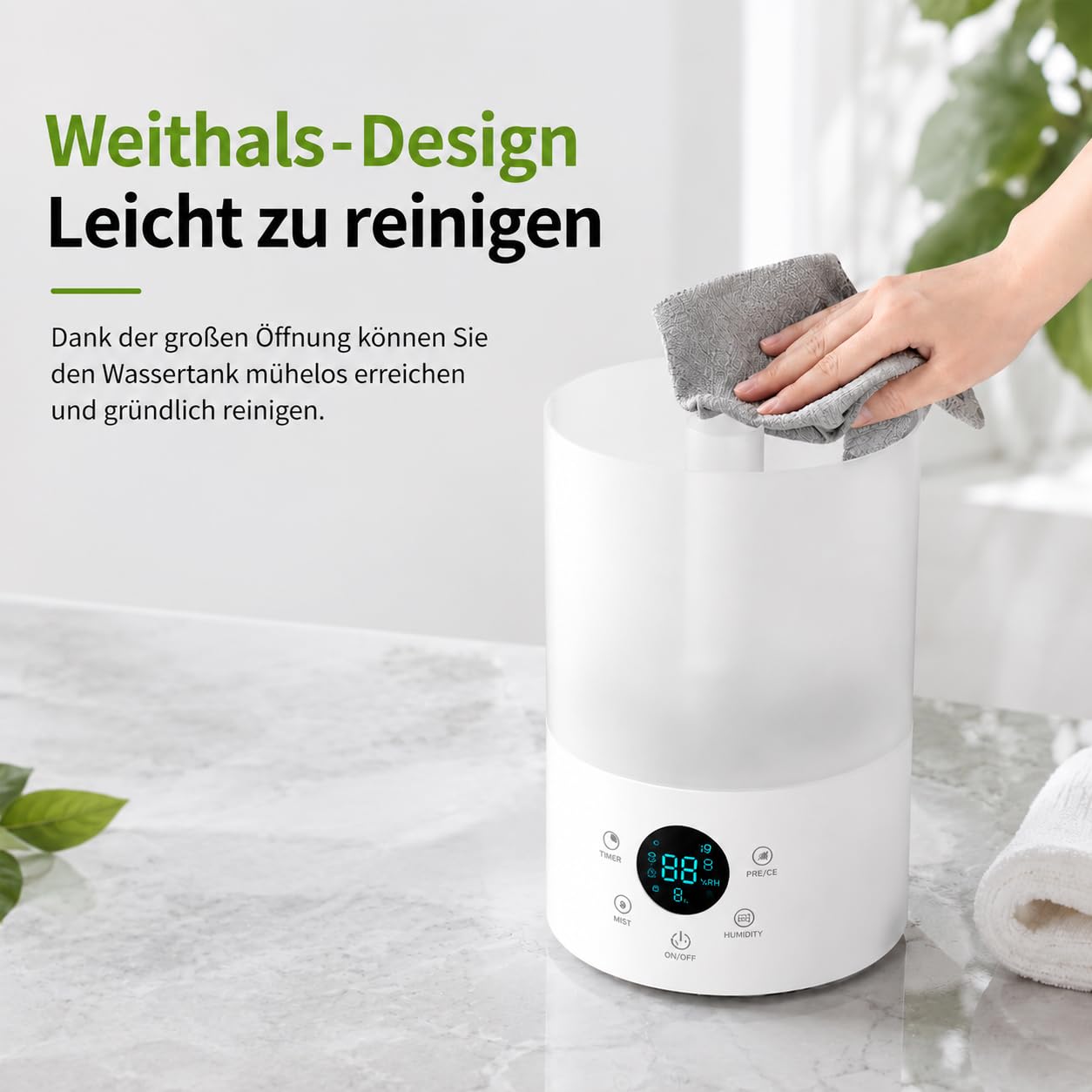 4L Reptilien Vernebler Terrarium mit Fernbedienung, Leiser Ultraschall Fogger Nebelmaschine mit Doppeldüse und Ausziehbarem Rohr, Luftbefeuchter Terrarium für Reptilien, Amphibien, Nasspflanzen