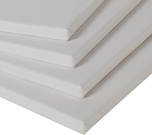 Miniatura 5 de Zingarts Lienzos para pintar de 9 x 12 pulgadas, paquete de 6 unidades, paneles de lienzo de pintura 100% algodón, tableros de lienzo estirados son