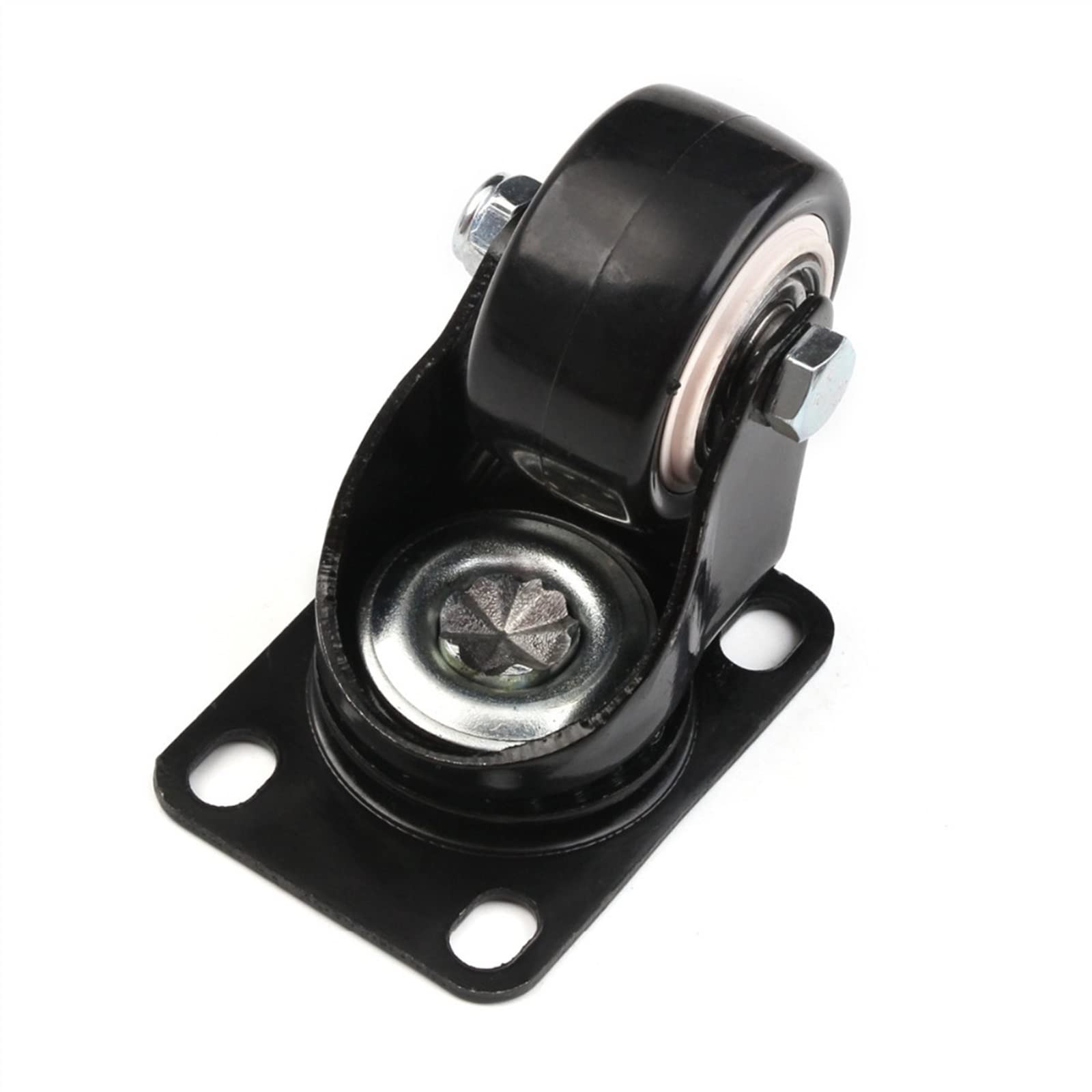 Zamienne kółka obrotowe 40 mm z czarnej gumy do wózka platformowego (5 szt.)