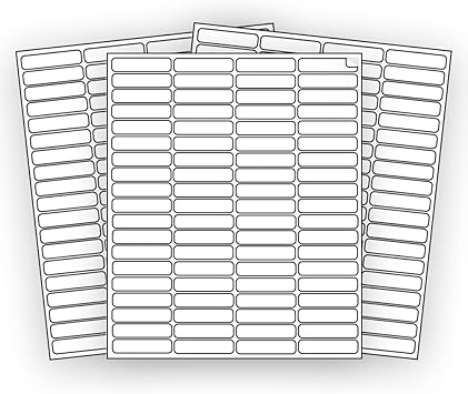 24000 EcoSwift Shipping Labels 1 3/4 x 1/2 inches Mailing Address Return Inventory Blank White Self Adhesive for Laser Inkjet Printer 1.75 x 0.5