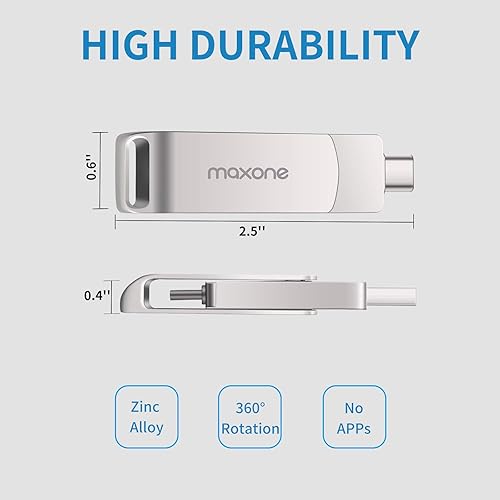 Miniatura 4 de Maxon e Flash Drive USB tipo C Ambos 3.1 Tech - 2 en 1 Dual Drive Memory Stick OTG de alta velocidad, compatible con Android Smartphone Computer,